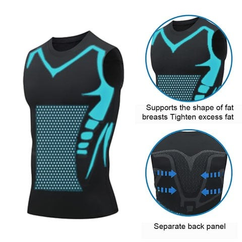 Crewneck Slimming Compression Mans Shirts